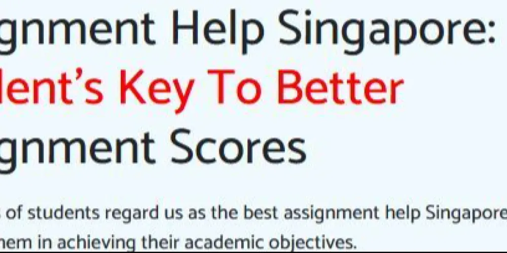 Assignment Help Singapore